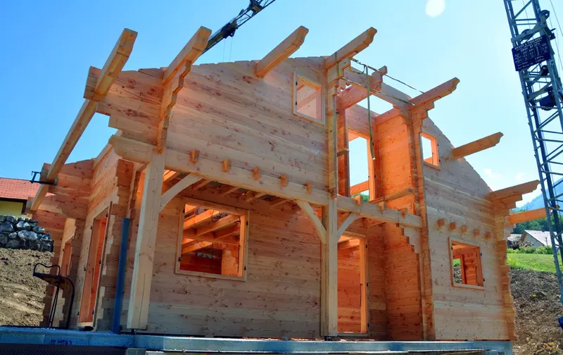 Chalet Madrier réalisé par ArchiBois Concept en Haute-Savoie