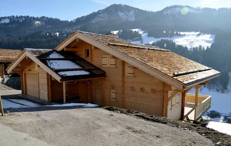 Chalet Madrier réalisé par ArchiBois Concept en Haute-Savoie