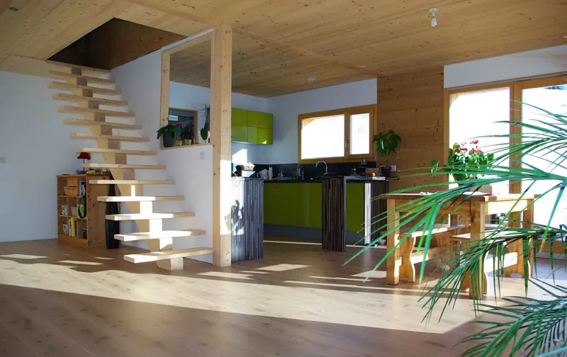 Ossature Bois réalisé par ArchiBois Concept en Haute-Savoie